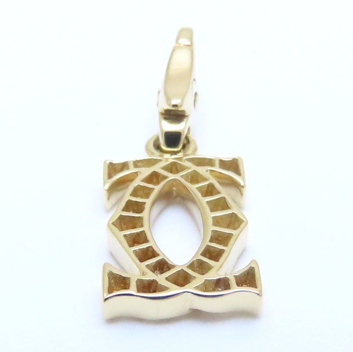 CARTIER カルティエ 2C チャーム ペンダントトップ ダイヤモンド K18YG