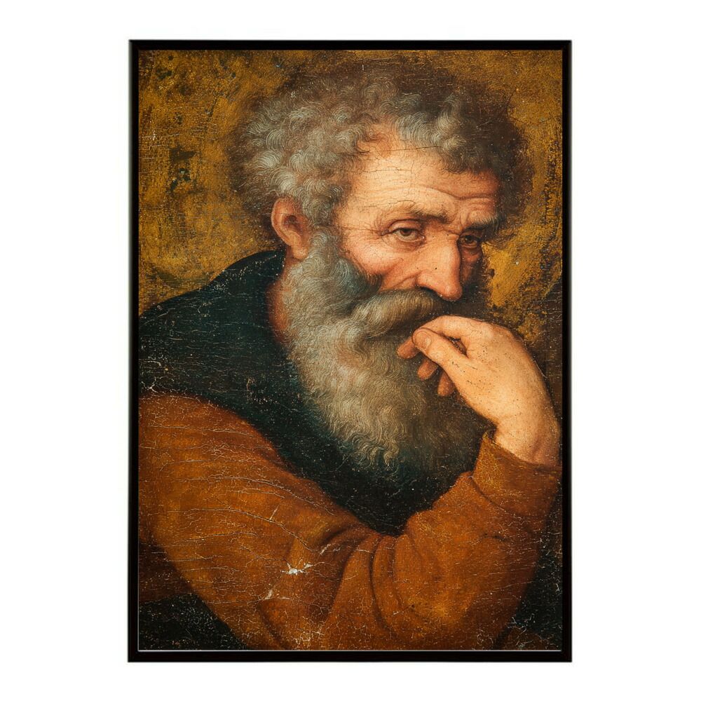 【B3サイズ（約36x51cm）】【lm-poster-7024】【フレーム付き】肖像画 ポスター ヨーロッパ 絵画風 女性 男性 家族 日常風景 アンティーク レトロ 油絵 アート 壁掛け おしゃれ リビング インテリア  お洒落 特大 大きい