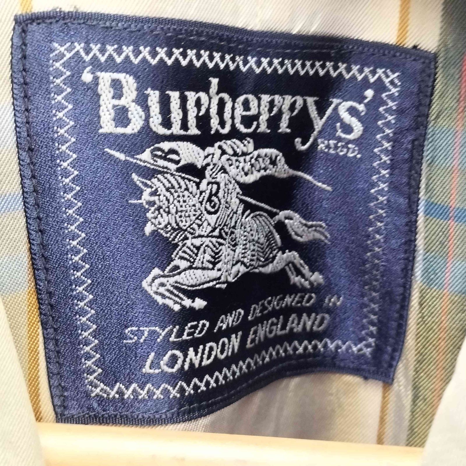 バーバリーズ BURBERRYS 70S-80S イングランド製 裏地 チェック