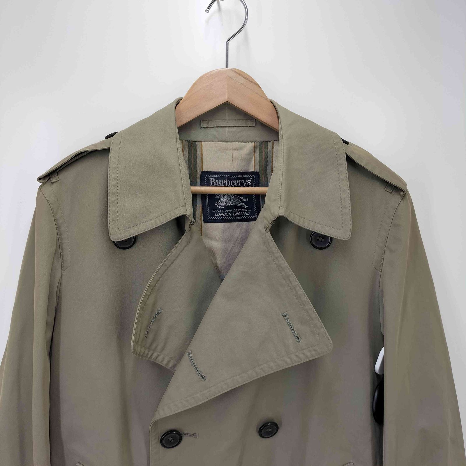 バーバリーズ BURBERRYS 70S-80S イングランド製 裏地 チェック