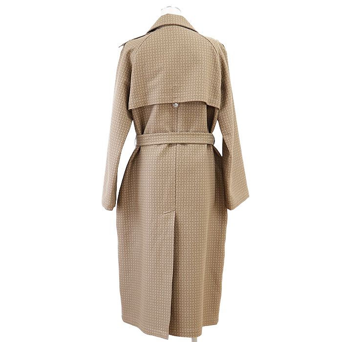 極美品】HERMES エルメス モザイクトレンチコート 2024SS シグネチャー