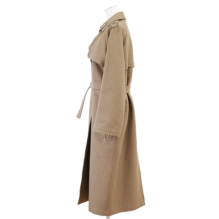 極美品】HERMES エルメス モザイクトレンチコート 2024SS シグネチャー