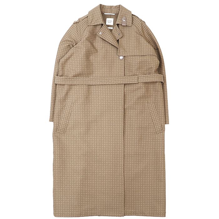 極美品】HERMES エルメス モザイクトレンチコート 2024SS シグネチャー