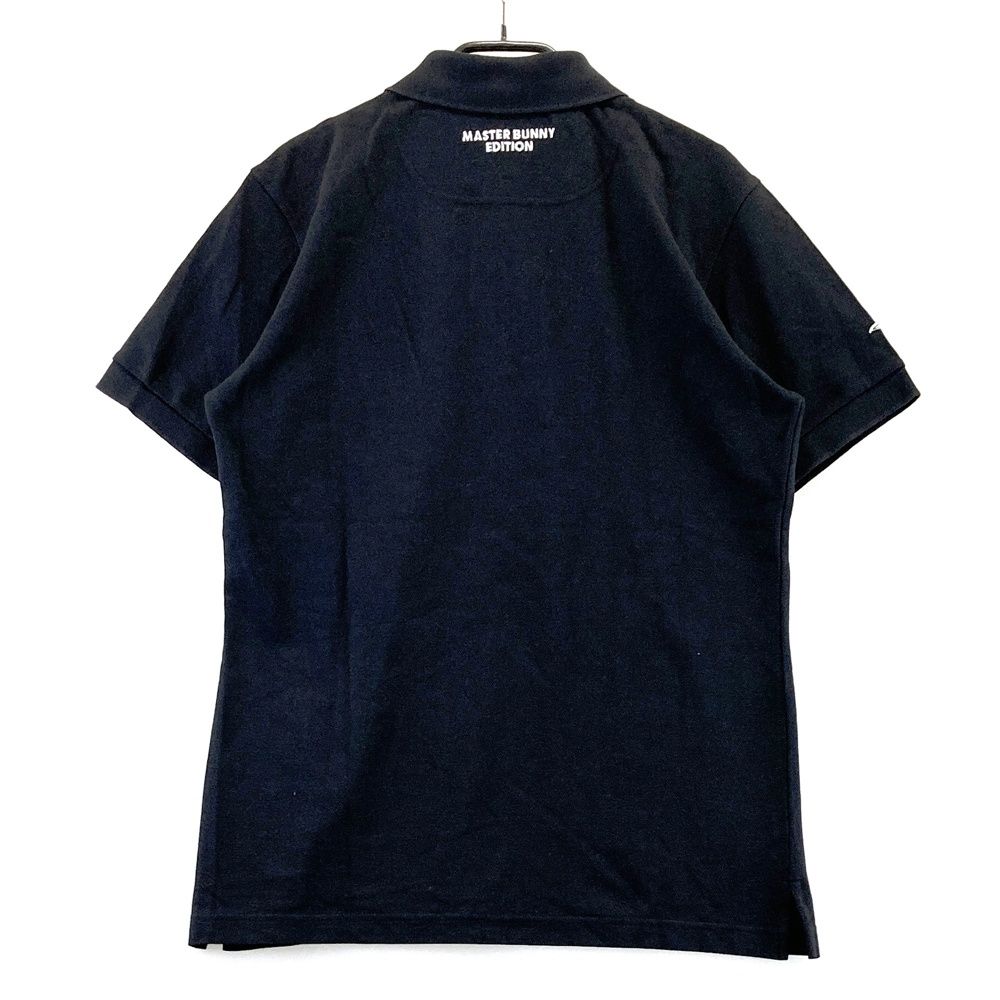 美品！マスターバニーエディション　半袖　ゴルフウェア　ブラック　サイズ4 サイズ：4 MASTER BUNNY EDITION マスターバニーエディション 半袖