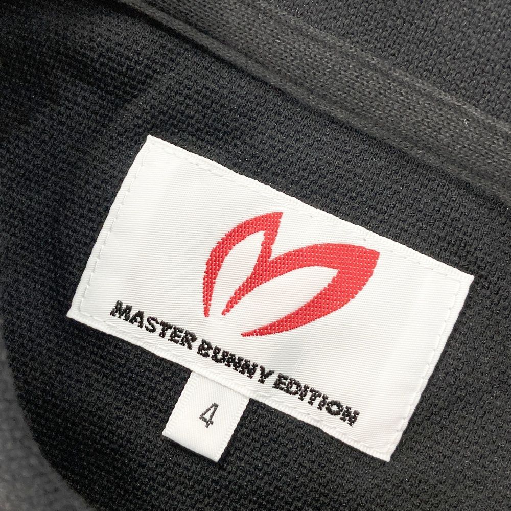 美品！マスターバニーエディション　半袖　ゴルフウェア　ブラック　サイズ4 サイズ：4 MASTER BUNNY EDITION マスターバニーエディション 半袖