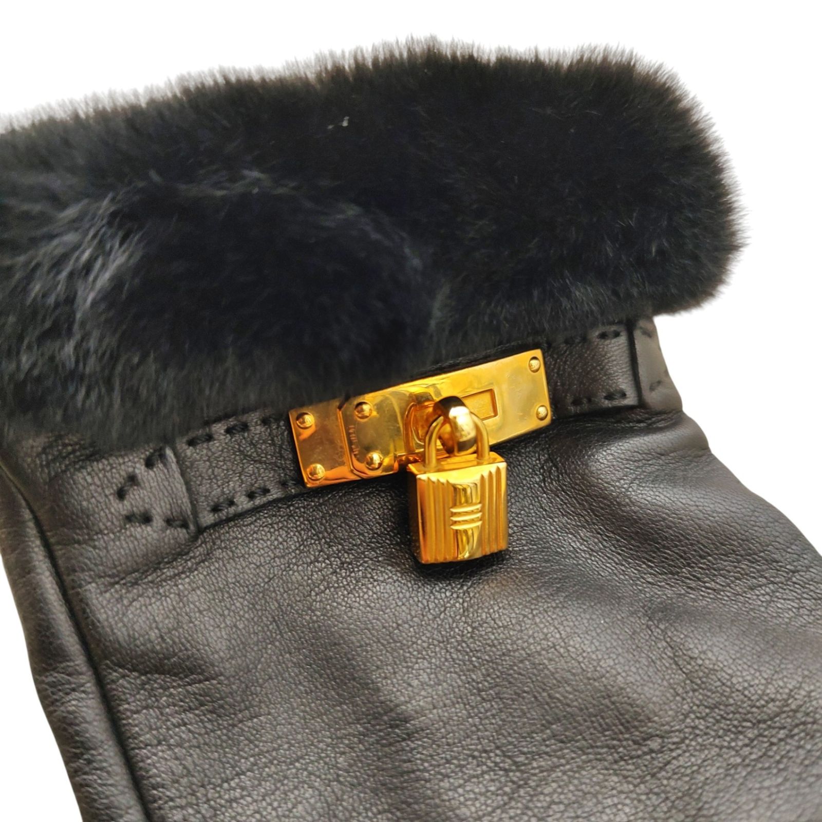 Hermes エルメス ケリー カデナチャーム ラム レザー シルク ミンク