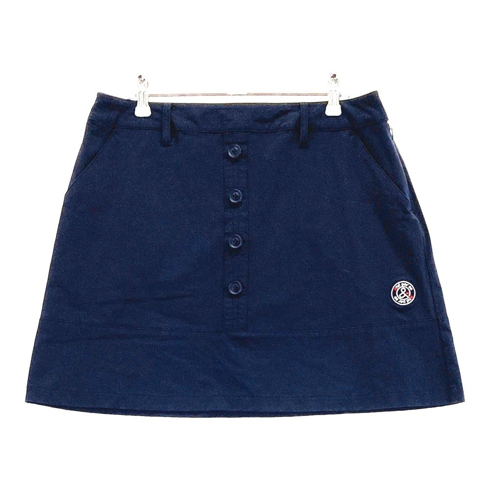 サイズ：LL AND PER SE アンパスィ ストレッチスカート ロゴ刺繍