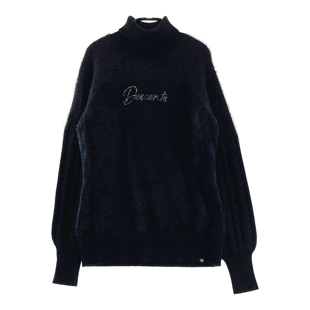 サイズ：M DESCENTE GOLF デサントゴルフ ニット セーター ブラック系