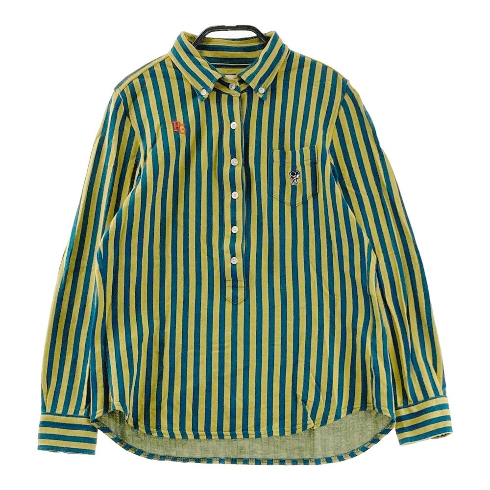 サイズ：0 PEARLY GATES パーリーゲイツ ×PEANUTS 長袖ポロシャツ