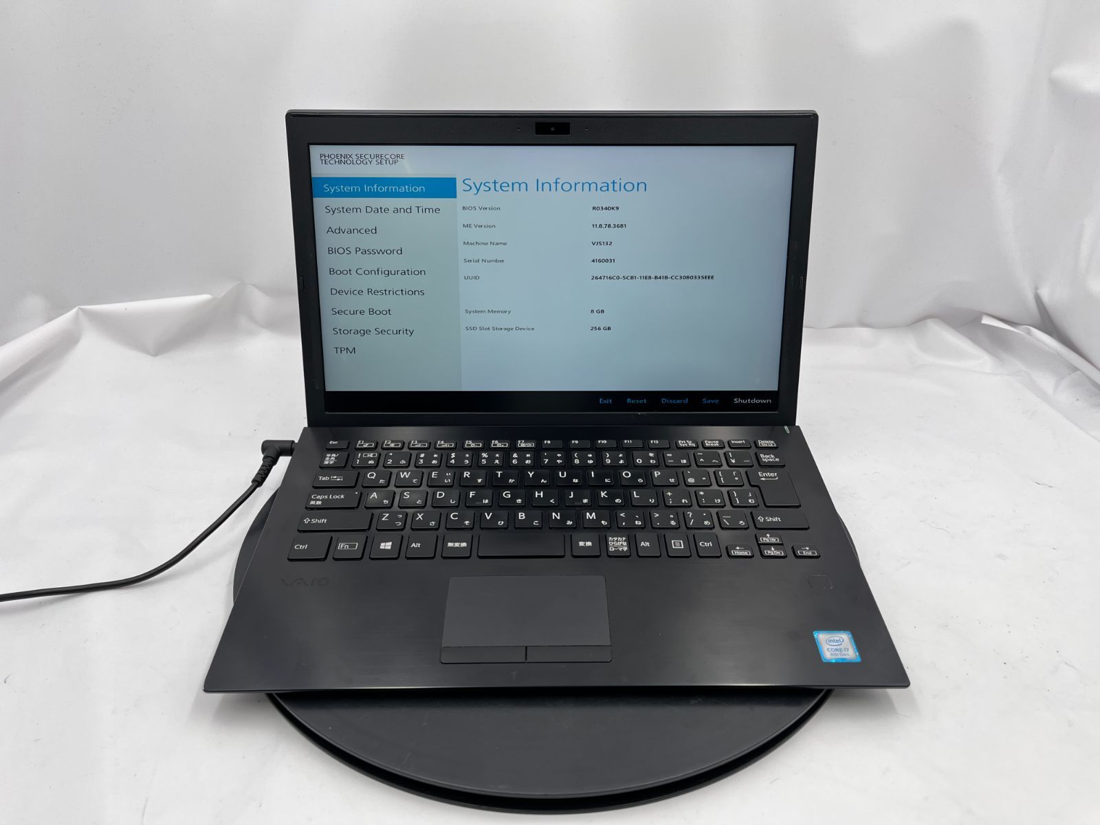 ☆☆VAIO ジャンク☆☆ ☆ジャンク/FAN不良有☆VAIO VJS132 [Core i7 8550U 8GB SSD 256GB