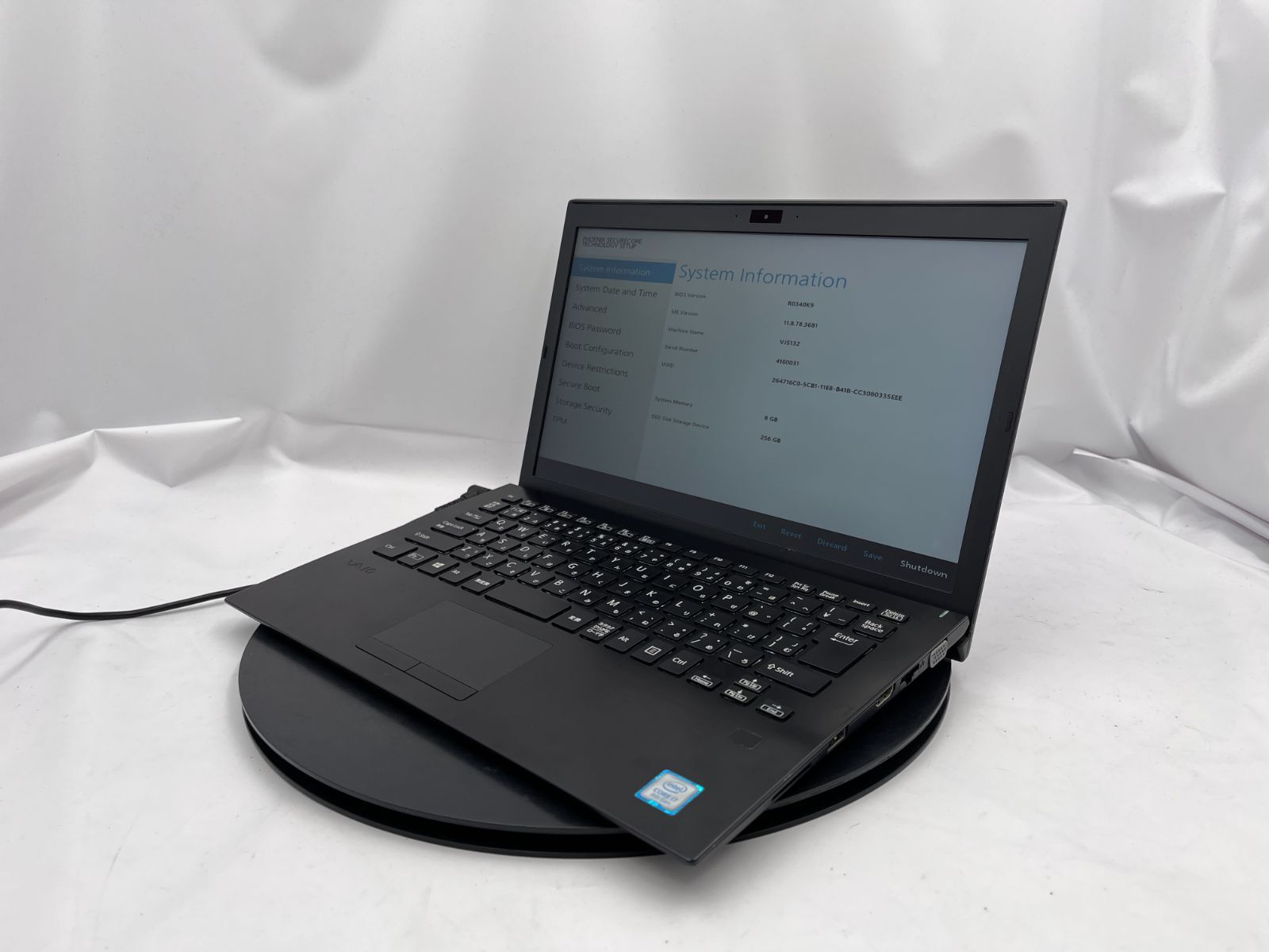 ☆ジャンク/FAN不良有☆VAIO VJS132 [Core i7 8550U 8GB SSD 256GB