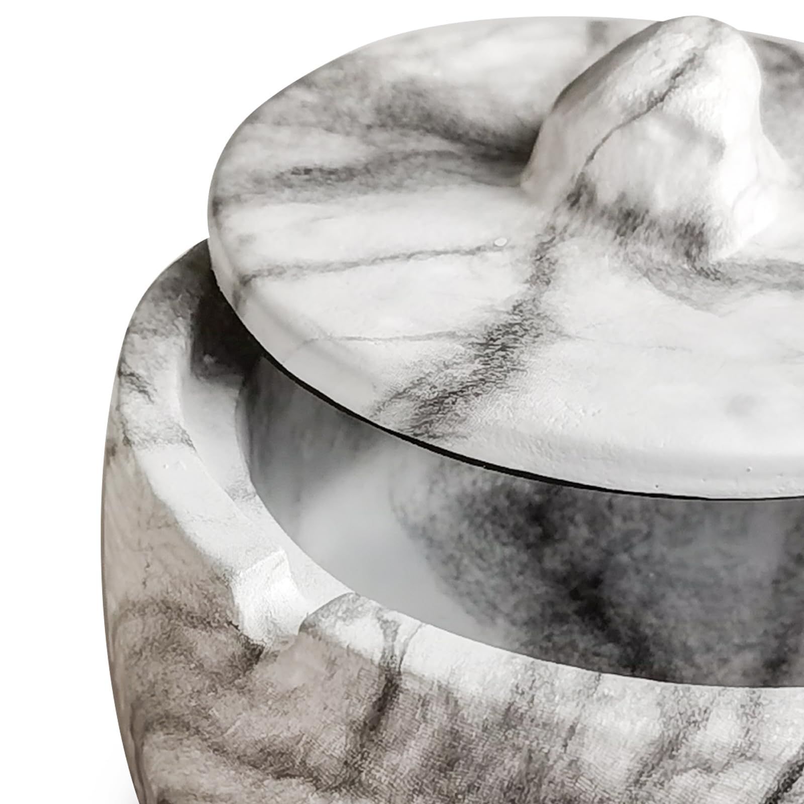 特価商品】TOSSOW 灰皿 卓上 ふた付き 大容量 北欧 大理石灰皿