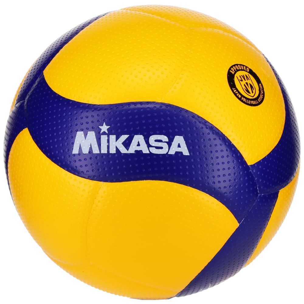 【人気商品】ミカサ(MIKASA) バレーボール 5号 国際公認球 検定球 一般・大学・高校 イエロー/ブルー V300W 推奨内圧0.3(kgf/)