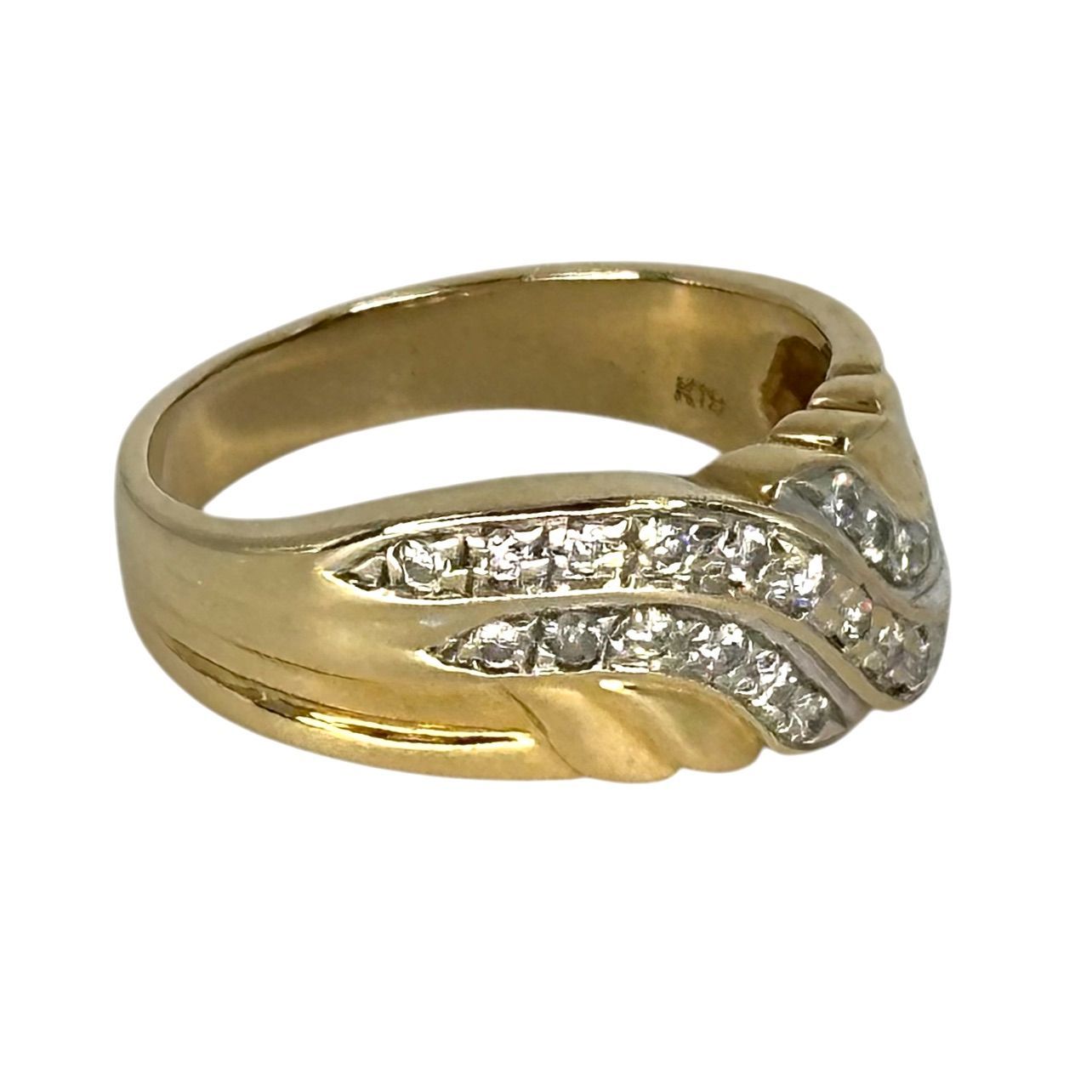 K18リング　9号 K18 リング 5.1g D0.25ct 9号 レディース アクセサリー ジュエリー