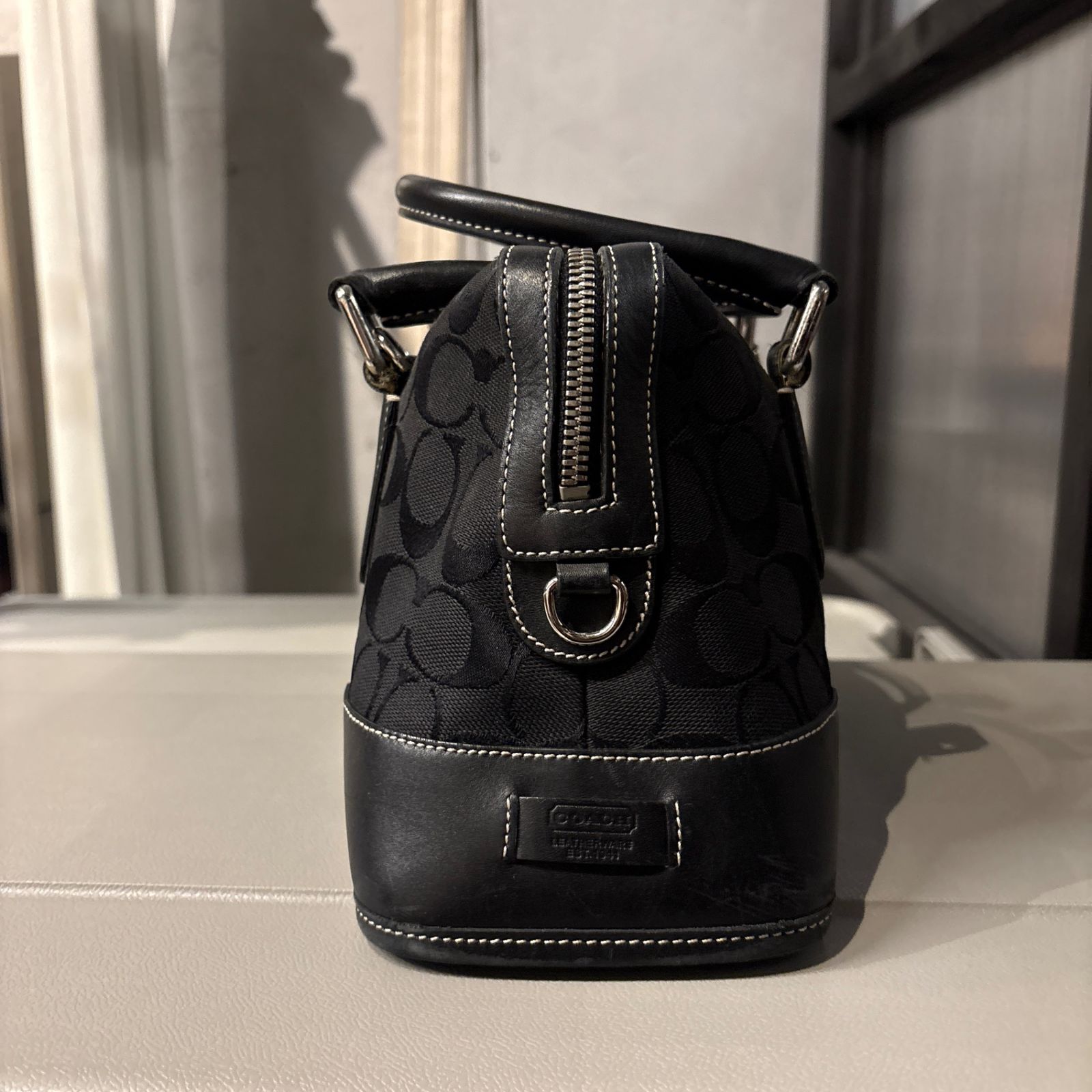 coach コーチ モノグラム ハンド バッグ bag ショルダー欠品 ブラック