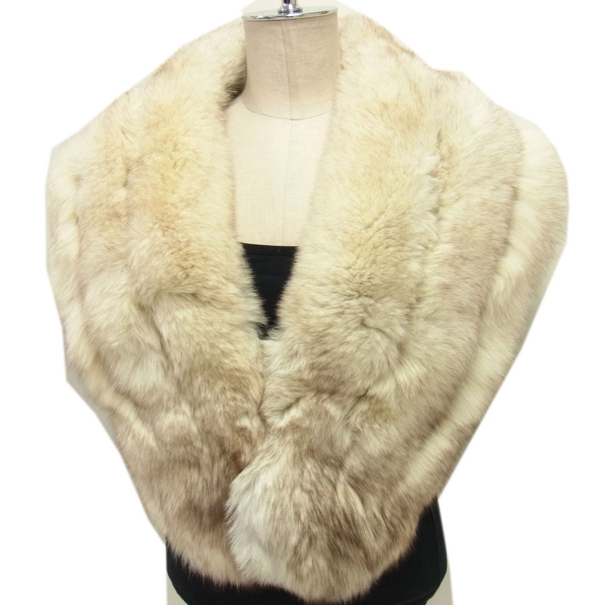 美品☆SAGA FOX フォックス本毛皮 FOX 襟巻き ティペット ショール