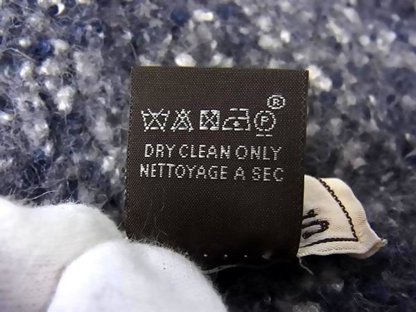 HERMES エルメス スヌード グレー アルパカ シルク ユニセックス 美品