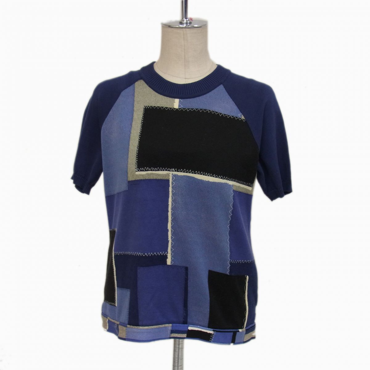 ◇LEONARD 半袖 カットソー トップス エレガントパッチワーク柄