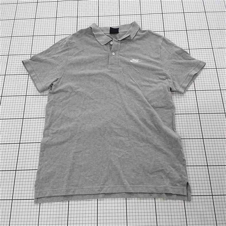 ◇ ⊂ ナイキ NIKE ポロシャツ グレー系 Lサイズ メンズ E