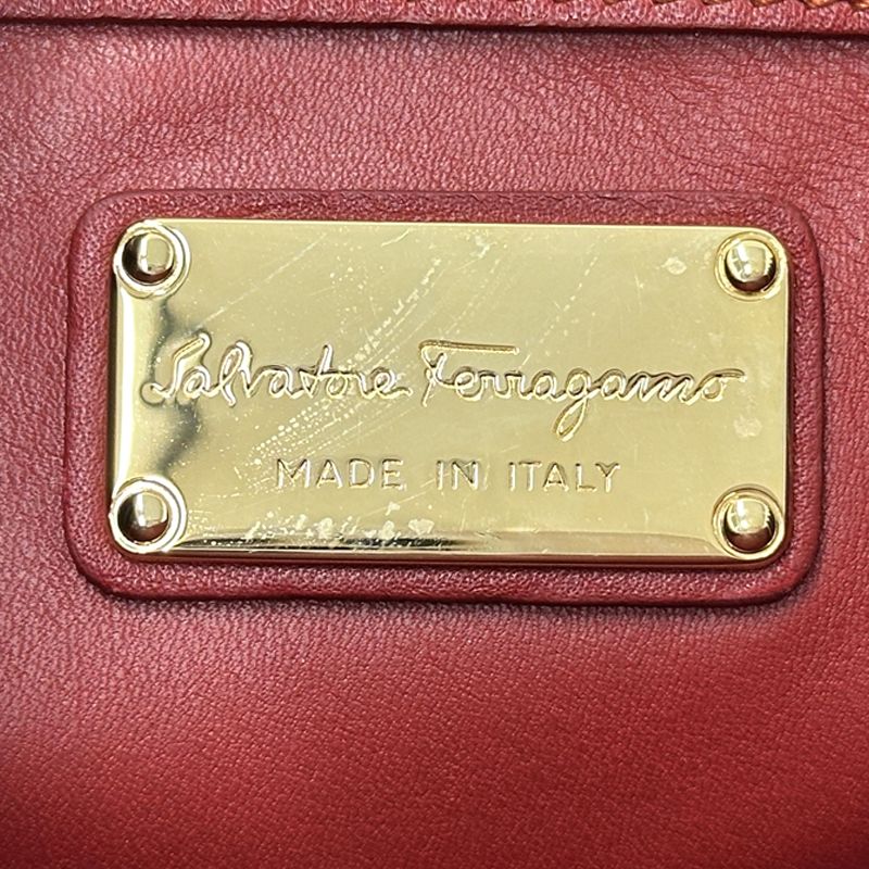 フェラガモ Ferragamo バッグ レディース ブランド ガンチーニ ダブル 
