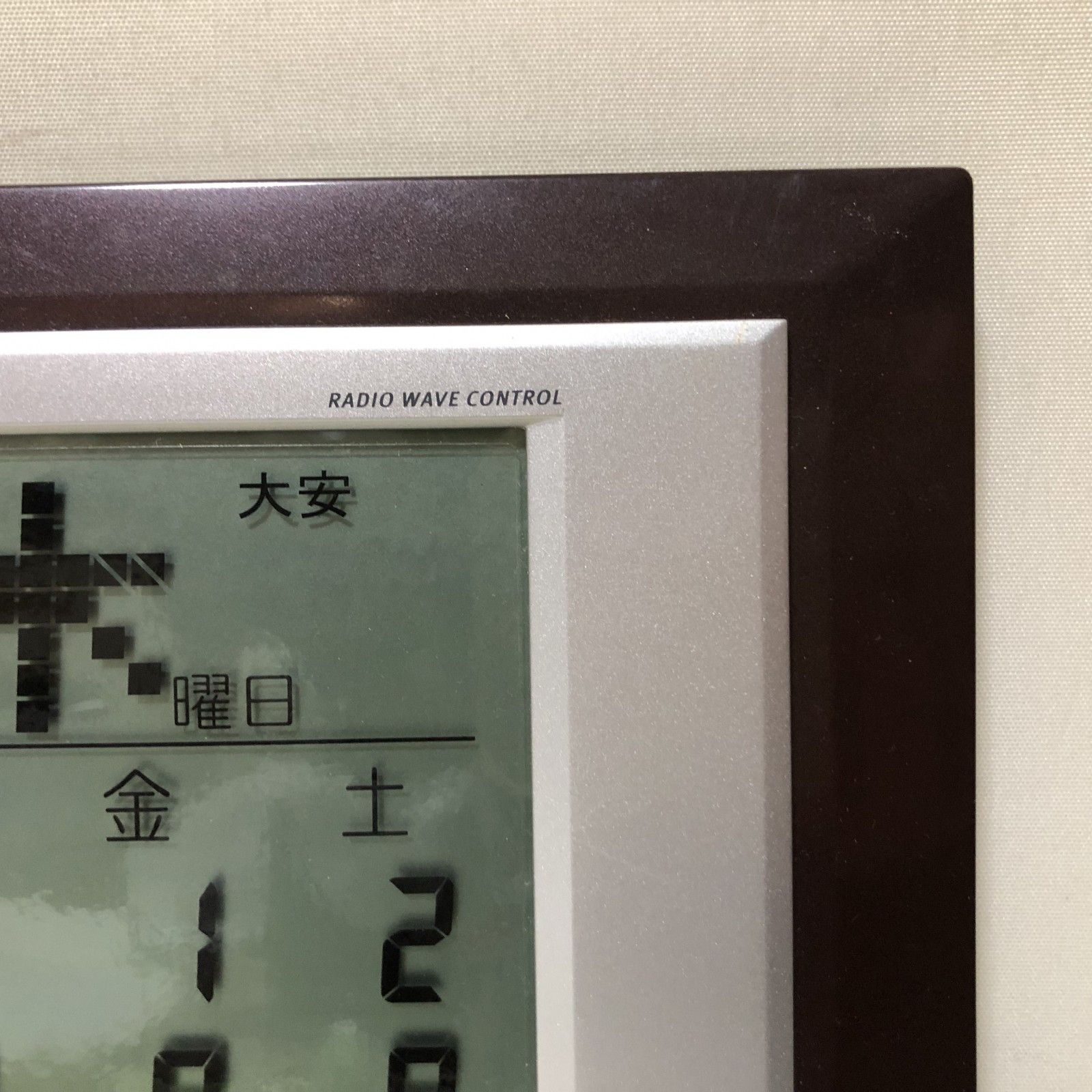 H477　未使用　SEIKO　セイコー　電波クロック　カレンダー　温度　湿度　デジタル　置時計　掛時計　SQ421 H477 未使用 SEIKO セイコー 電波クロック カレンダー 温度 湿度