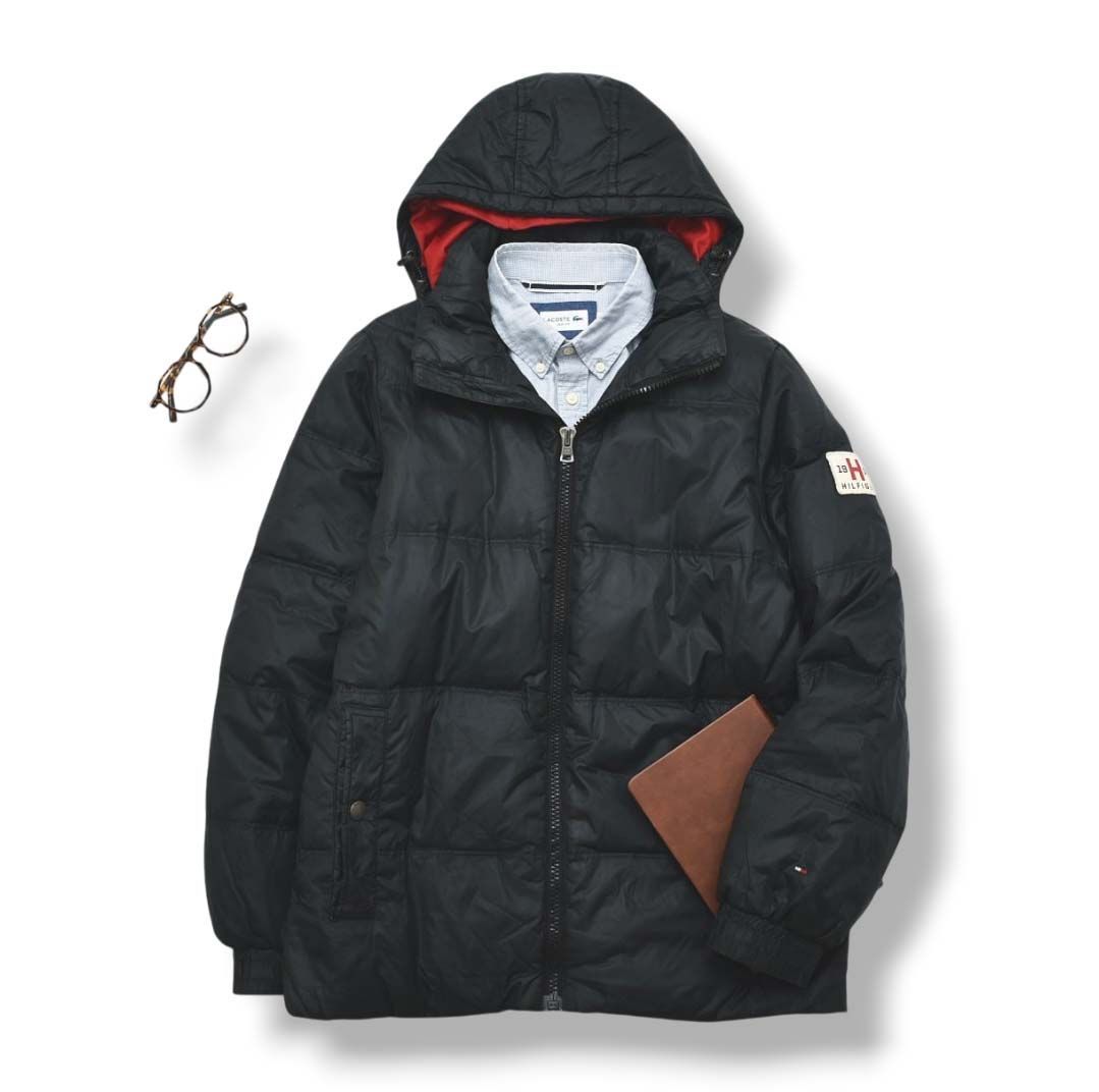 人気】 トミーヒルフィガー TOMMY HILFIGER フード付き ダウン 