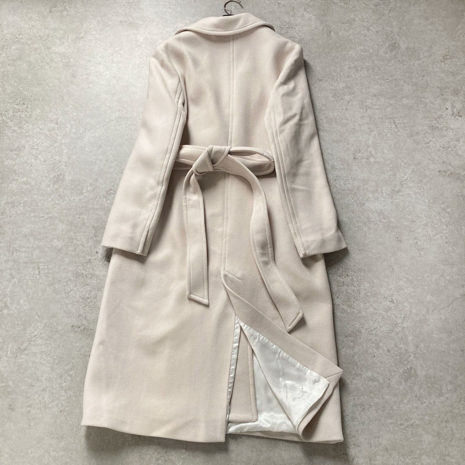 ZARA×MANTECO ベルテッド ロングコート Aライン ベルト ベージュ ZARA 