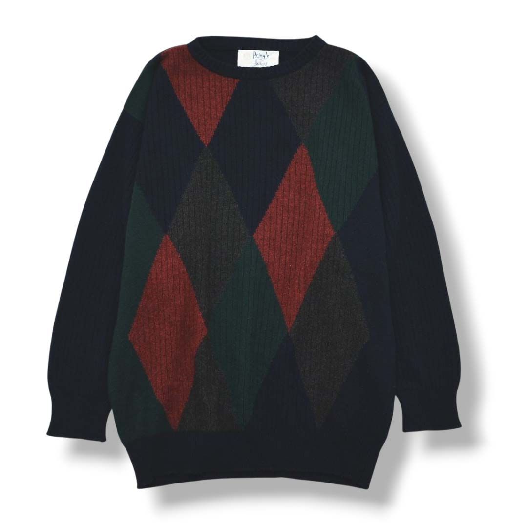 上質】 スコットランド製 プリングル PRINGLE カシミヤ100％ クルー