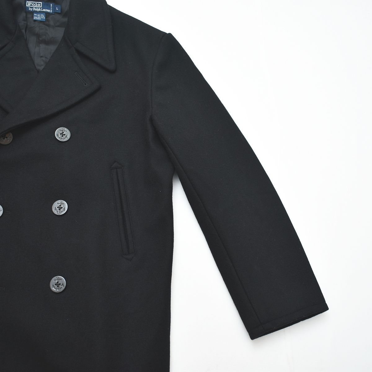 未使用　ラルフローレン　ピーコート 0（S） LAUREN RALPH LAUREN (ローレン ラルフ ローレン) ウール混 ダブル 6ツ