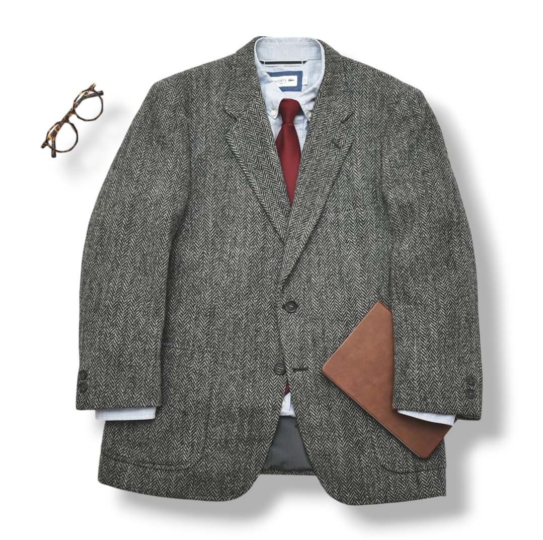 英国製生地】90sヴィンテージ 銀座ヤジマ YAJIMA ハリスツイード