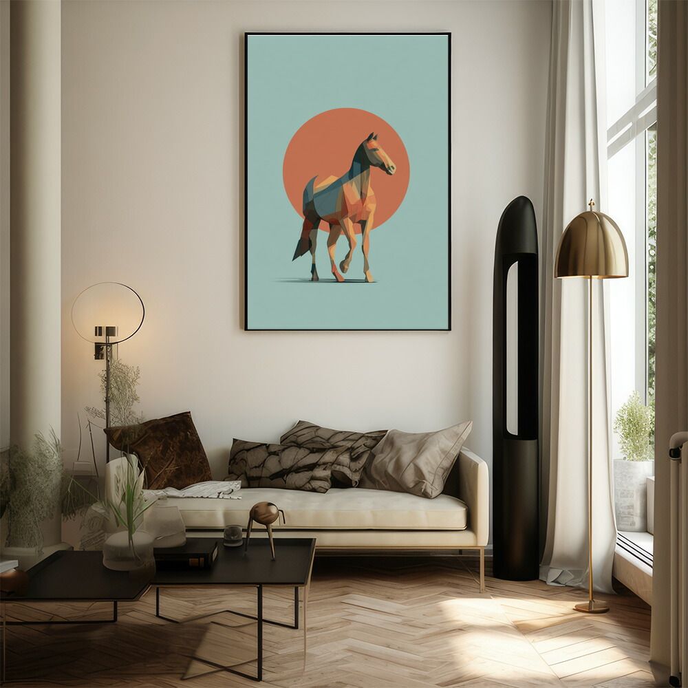 Drool ポスターA0サイズ 馬 草原 特大アートポスター Drool ポスターA0