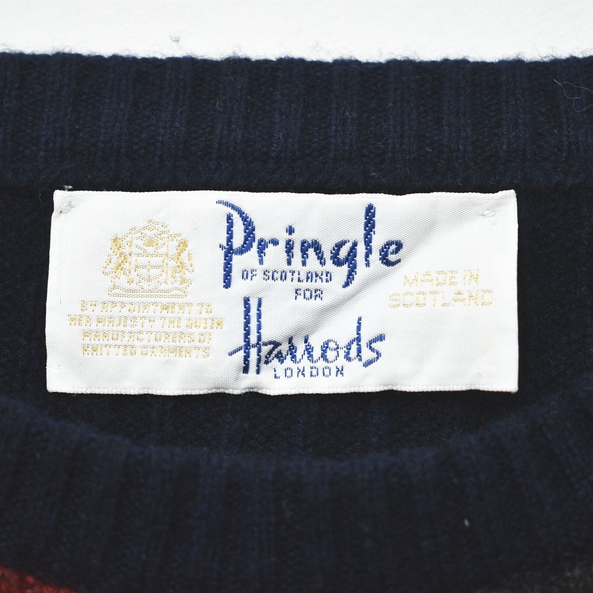 上質】 スコットランド製 プリングル PRINGLE カシミヤ100％ クルー 