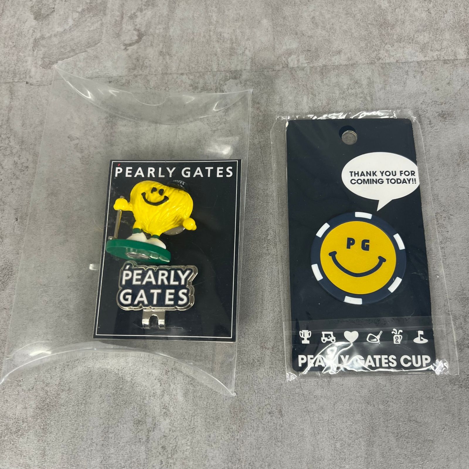 パーリーゲイツ ゴルフ用ボールマーカー ハットクリップ付き PG