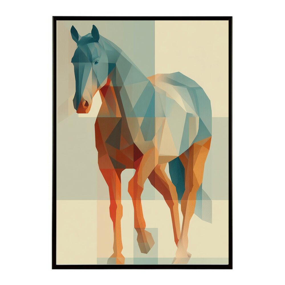 A1サイズ（約59x84cm）】【lm-poster-7276】【フレーム付き】馬 ホース