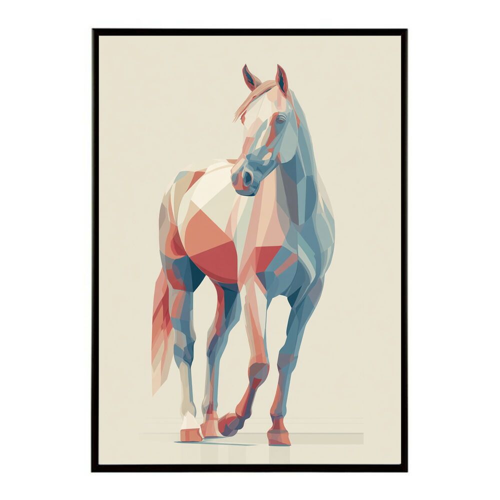A1サイズ（約59x84cm）】【lm-poster-7283】【フレーム付き】馬 ホース