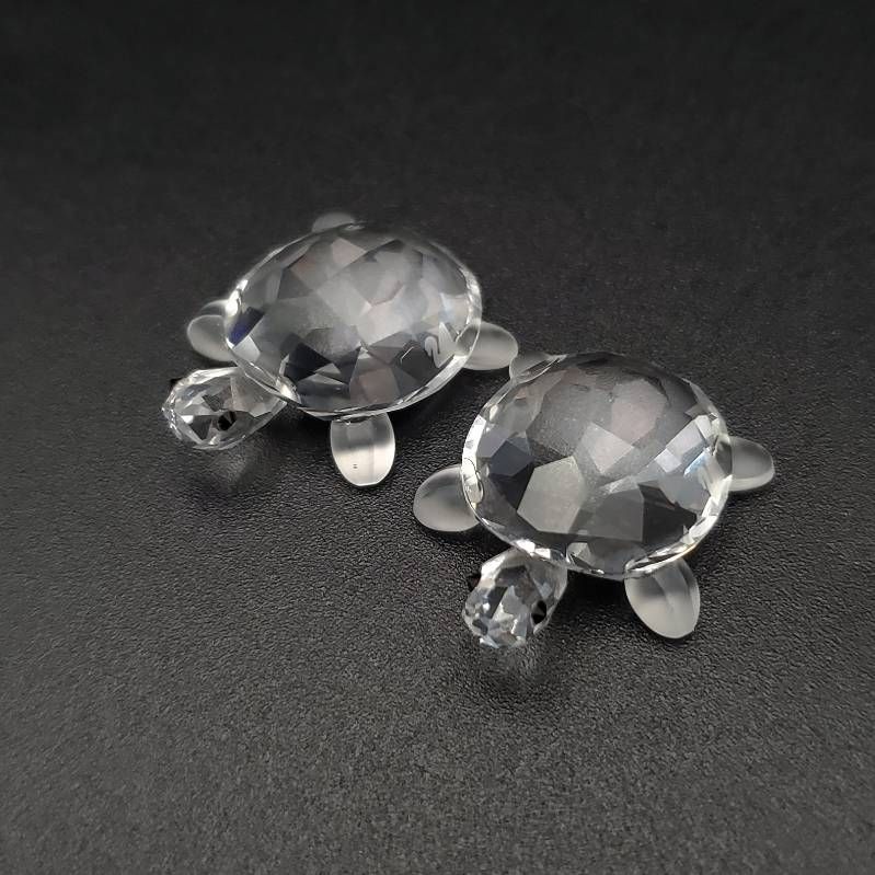 未使用　箱ありスワロフスキー　クリスタル　の飾り物　亀　円満 SWAROVSKI（スワロフスキー） Swarovski 2004年 廃盤品 『カメ(Giant
