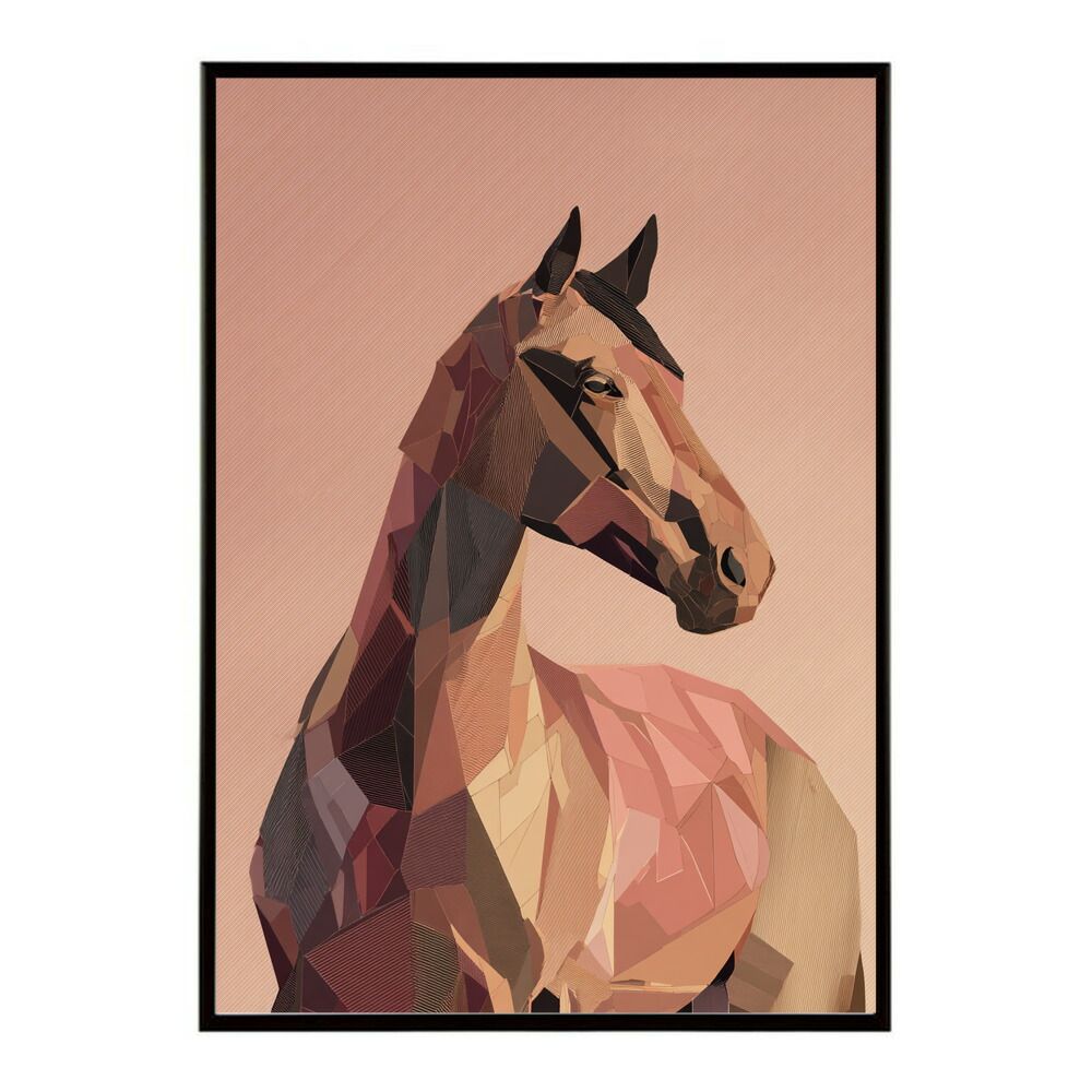 A2サイズ（約42x59cm）】【lm-poster-7513】【フレーム付き】馬 ホース