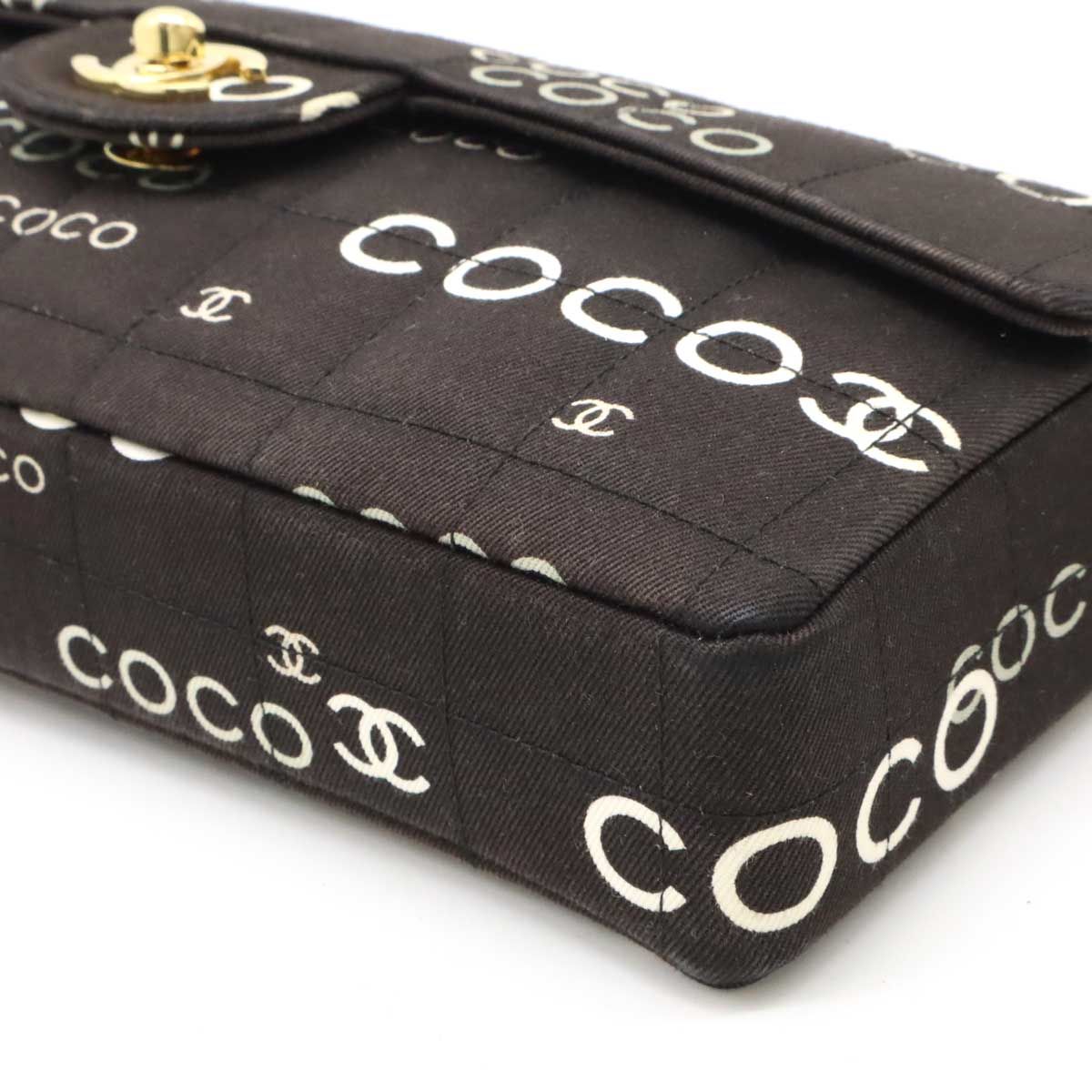 CHANEL シャネル チョコバー COCOプリント チェーンショルダー 