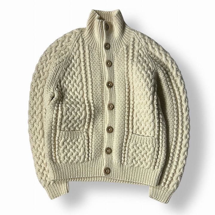 MEN S MELROSE メンズメルローズ インバーアラン別注ケーブルニットカーディガンジャケット 45 I 0301