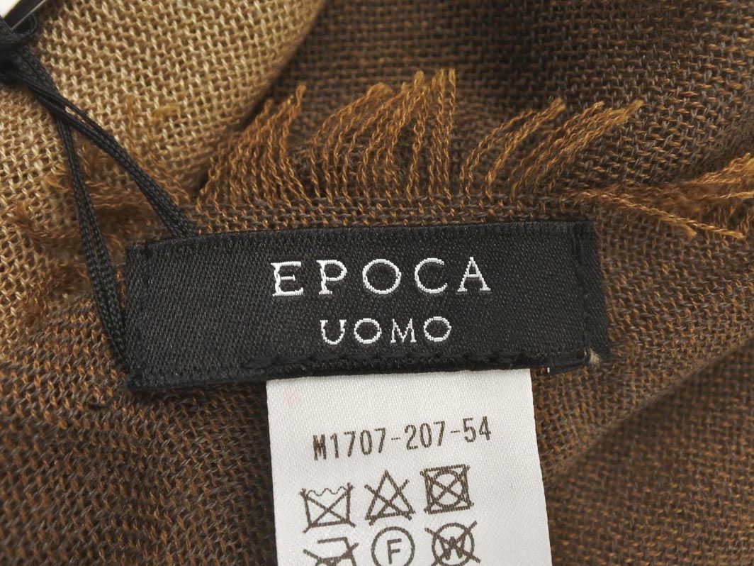 新品 EPOCA UOMO エポカ ウォモ カシミヤ シルク ストール ベージュx