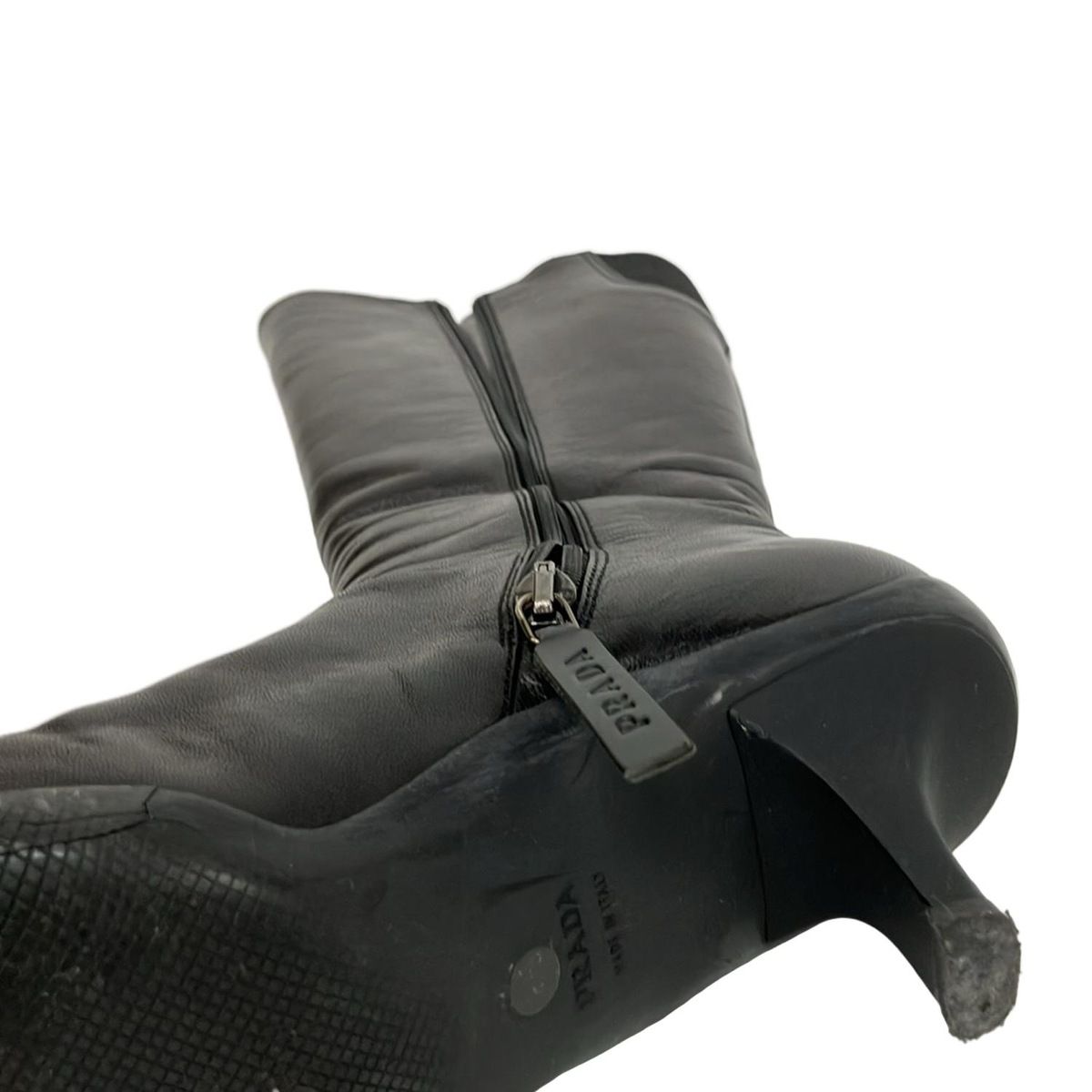 PRADA SPORT(プラダスポーツ) ロングブーツ 37 1/2 レディース - 黒