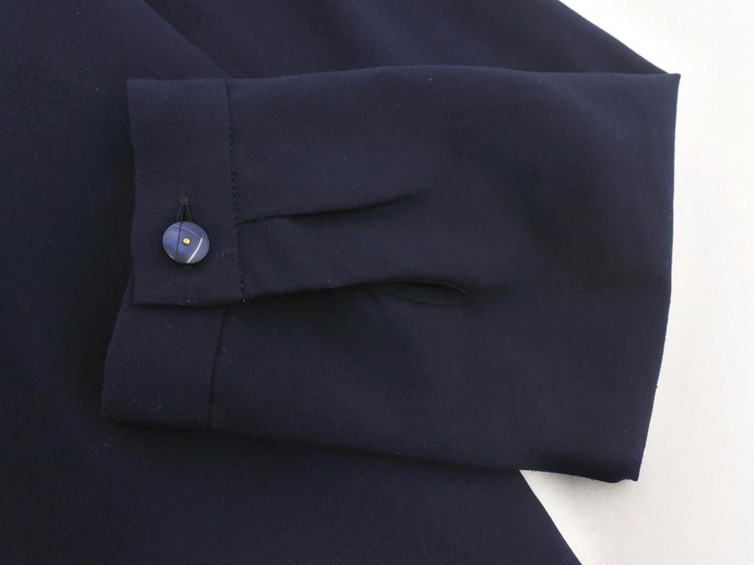 BOSCH ボッシュ フリル ブラウス シャツ size38/濃紺 ◇□ レディース