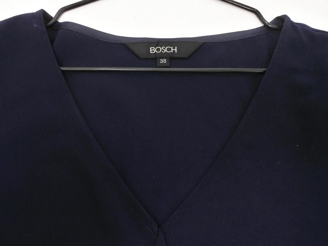 BOSCH ボッシュ フリル ブラウス シャツ size38/濃紺 ◇□ レディース