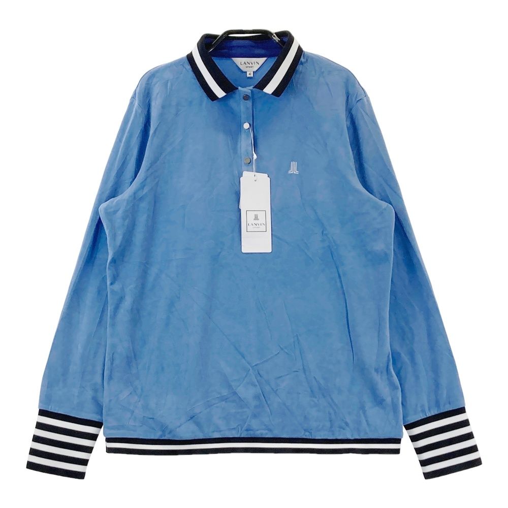 LANVIN 2023 長袖ポロシャツ S 青 LANVIN 2023 長袖ポロシャツ S 青 LANVIN 2023 長袖ポロシャツ S 青