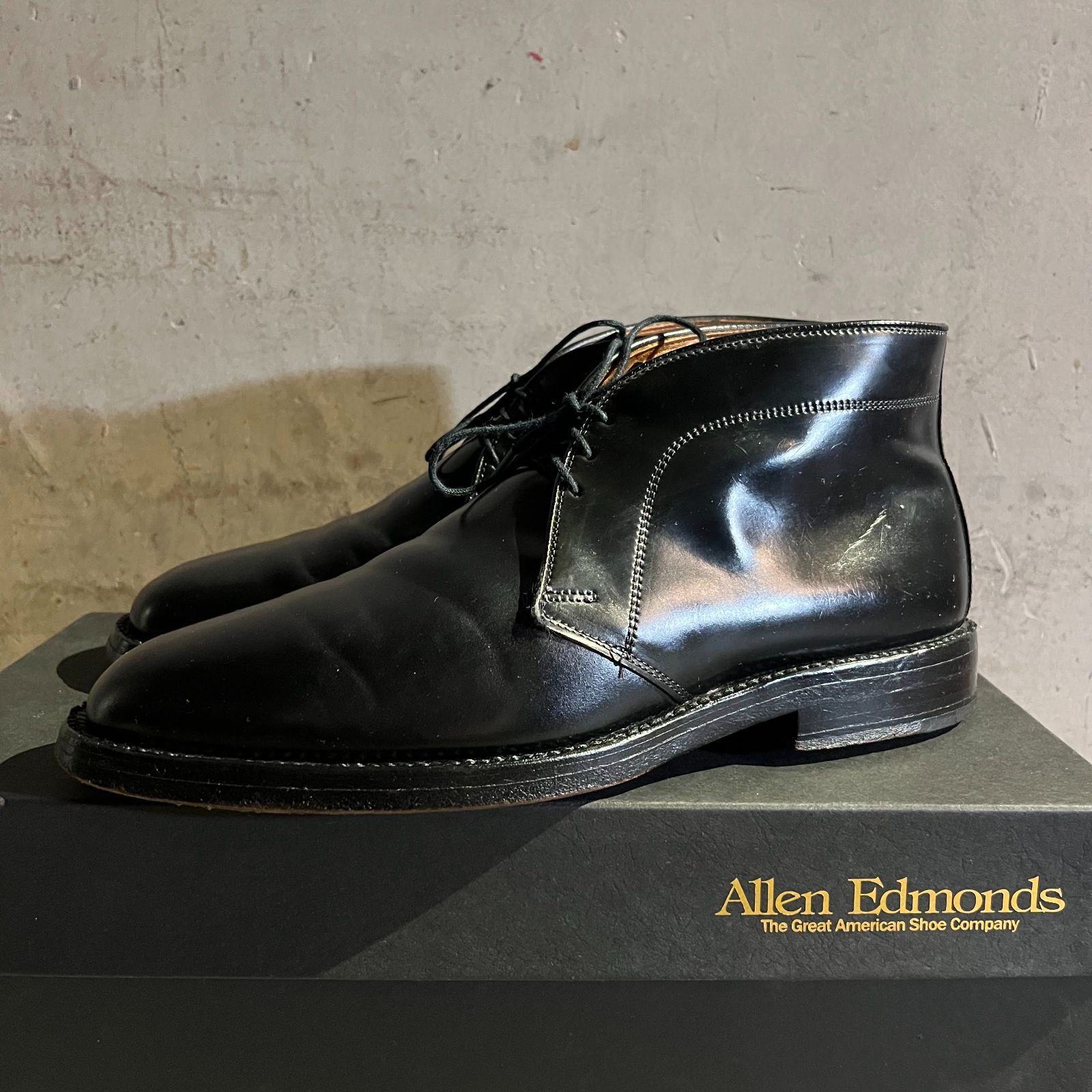 Allen Edmonds Chukka CORDOVAN 8 ブラック アレンエドモンズ チャッカ