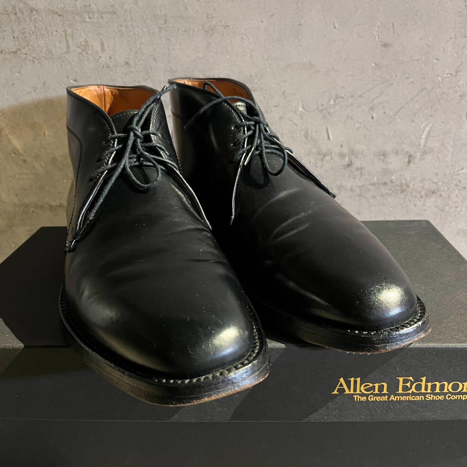 Allen Edmonds Chukka CORDOVAN 8 ブラック アレンエドモンズ チャッカ 