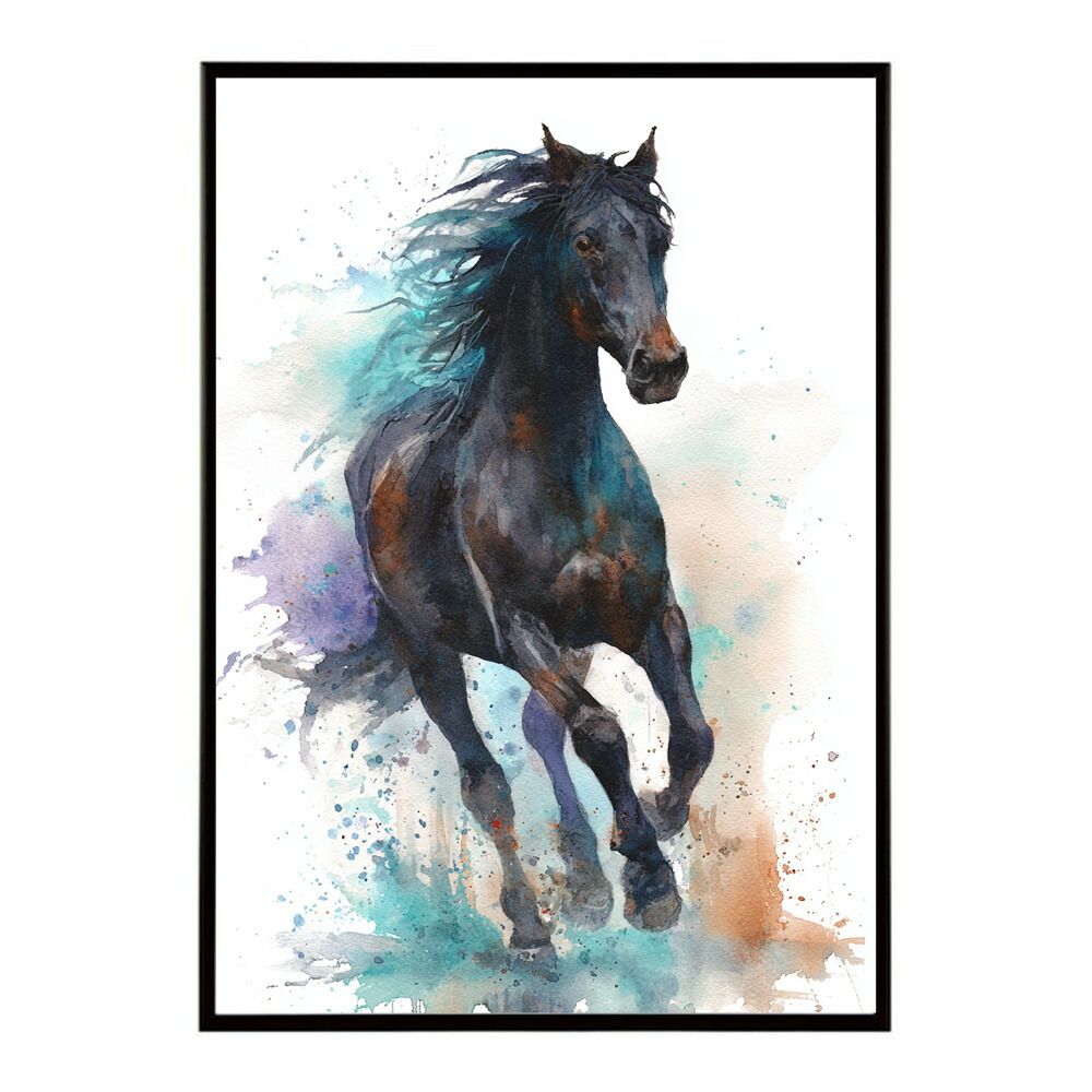 B1サイズ（約73x103cm）】【lm-poster-7419】【フレーム付き】馬
