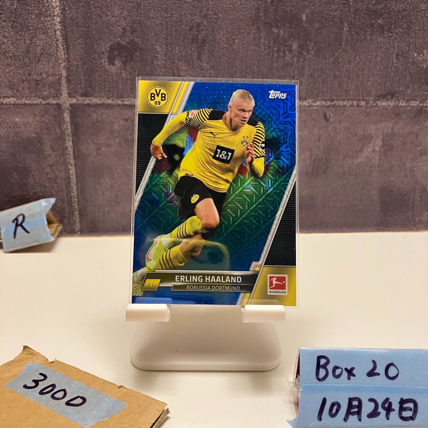 2022 Topps ERLING HAALAND 71/75 Borussia Dortmund Bundesliga Mojo
