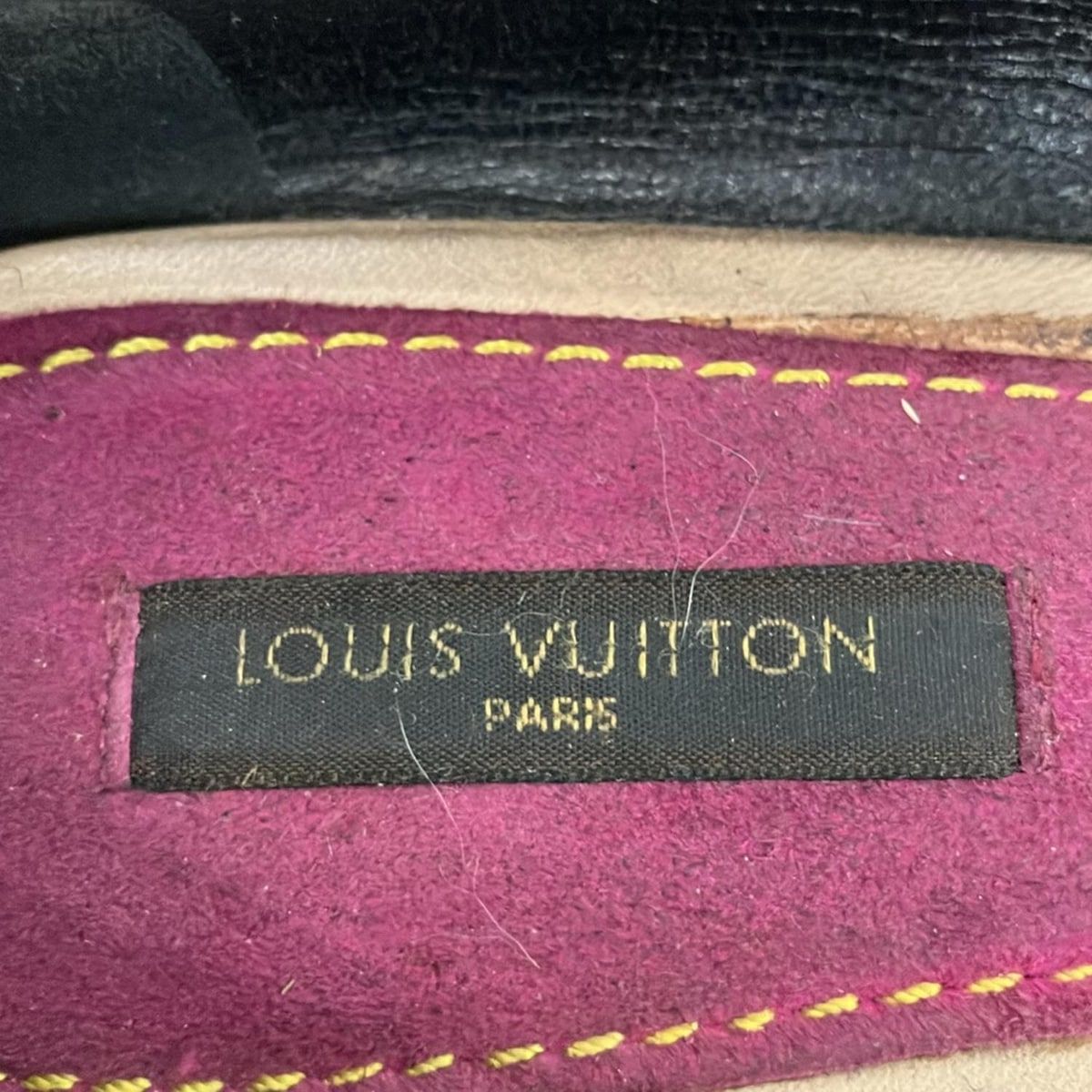 LOUIS VUITTON(ルイヴィトン) フラットシューズ 37 レディース - 黒