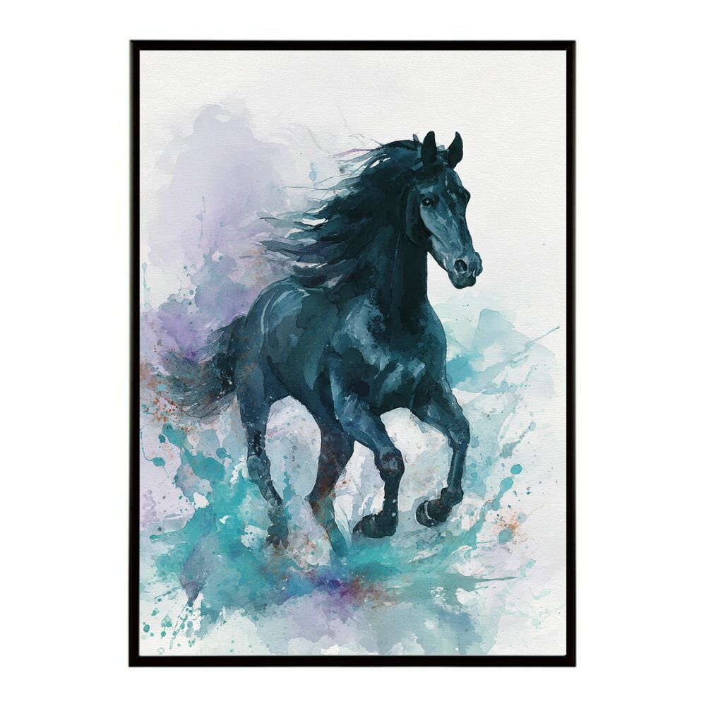 B1サイズ（約73x103cm）】【lm-poster-7348】【フレーム付き】馬